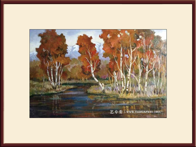 李保存作品-油画《晚秋》尺寸：110cmx90cm-价格：每平米180000元.jpg