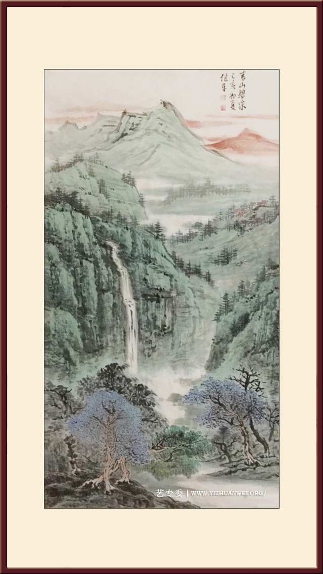 王继平作品《青山碧泉》规格：六尺--价格：二万.jpg