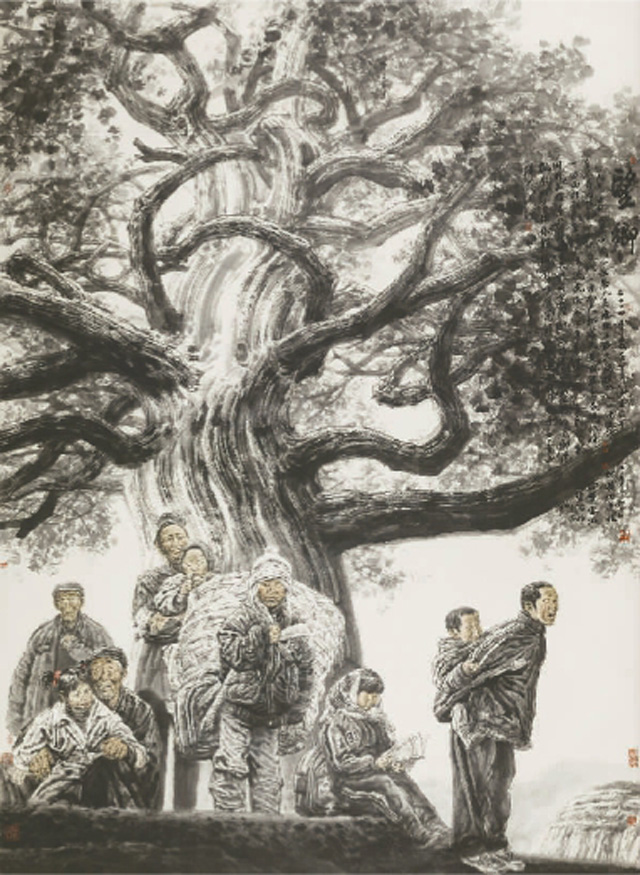 望乡（纸本设色） 2014年 冯远.jpg