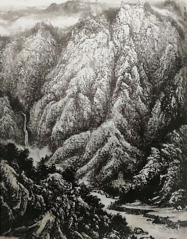 田传营作品《铁铸江山》规格：230x145cm.jpg