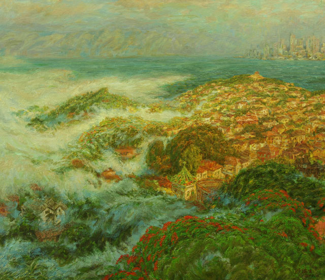 《雾从海上生》洪瑞生，2010年，87cmx100cm.jpg