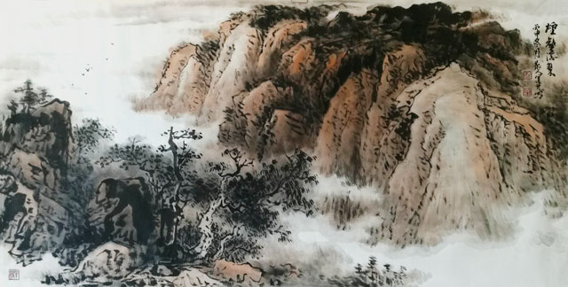吴运光山水作品4规格：180x97cm.jpg