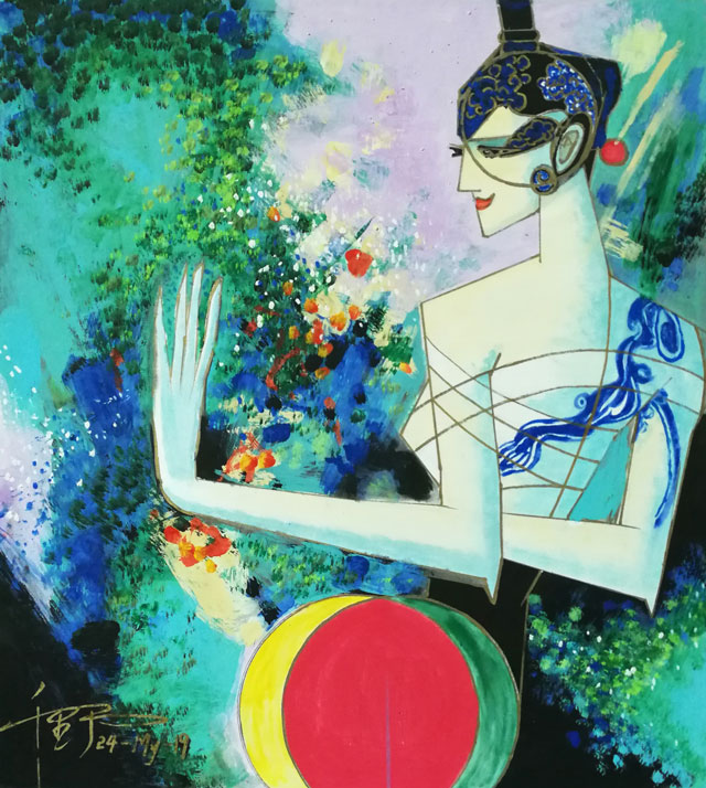 《舞者》45x50cm--2019年作.jpg
