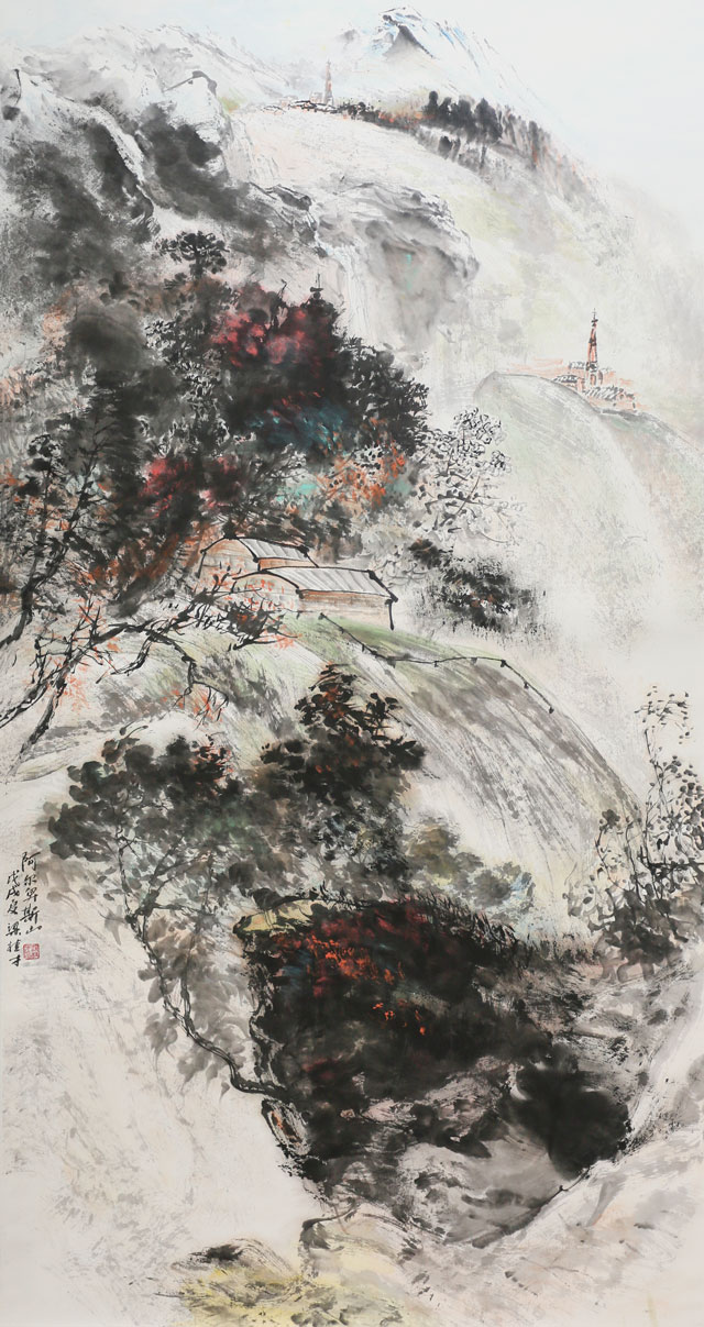 梁桂才作品《阿尔卑斯山》.jpg
