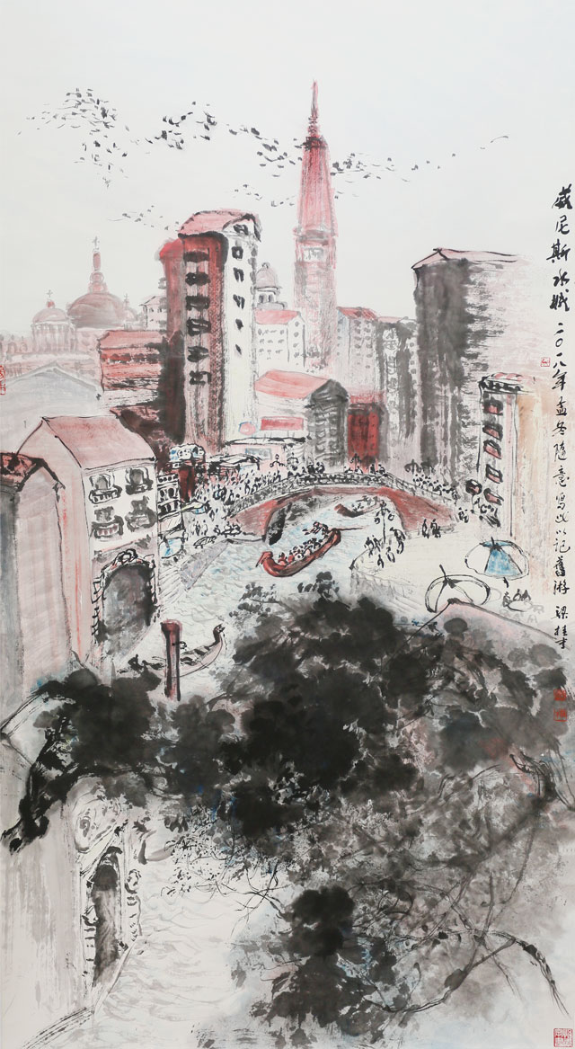 梁桂才作品《威尼斯水城》.jpg