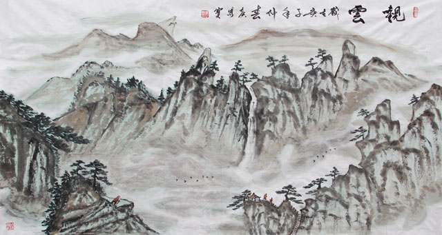 侯恩宝作品《观云》.jpg