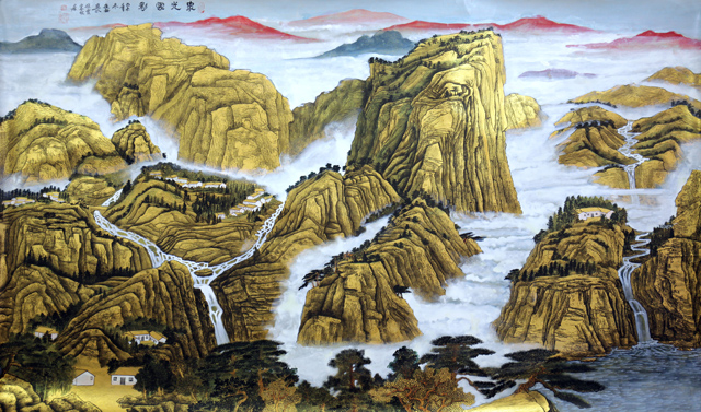 章庭钰作品《泉光云影》规格：180cmx105cm.jpg
