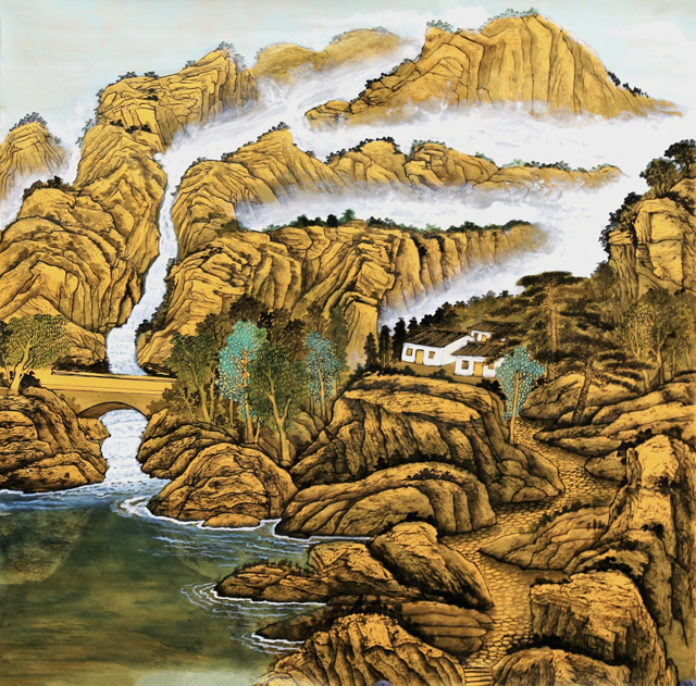 小山村之路68cmx68cm.jpg