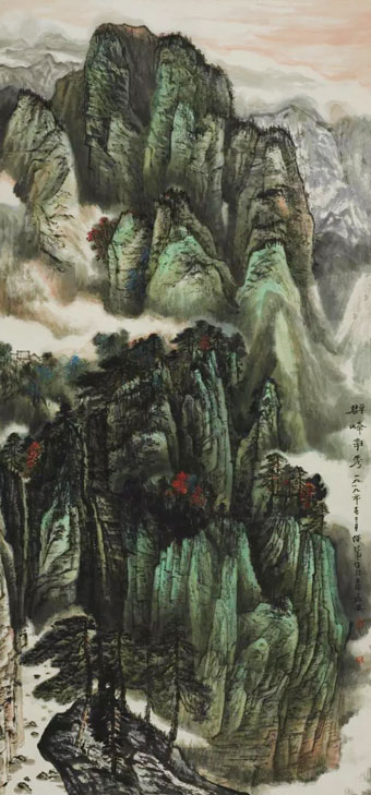 何纪争作品《群峰争秀》.jpg