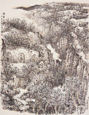 赵振川作品《陇东人家》.jpg