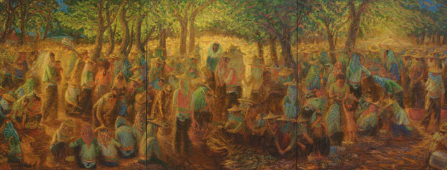 2,《大集市》油画三联画130cmx112cmx3幅2002-2014年-洪瑞生.jpg