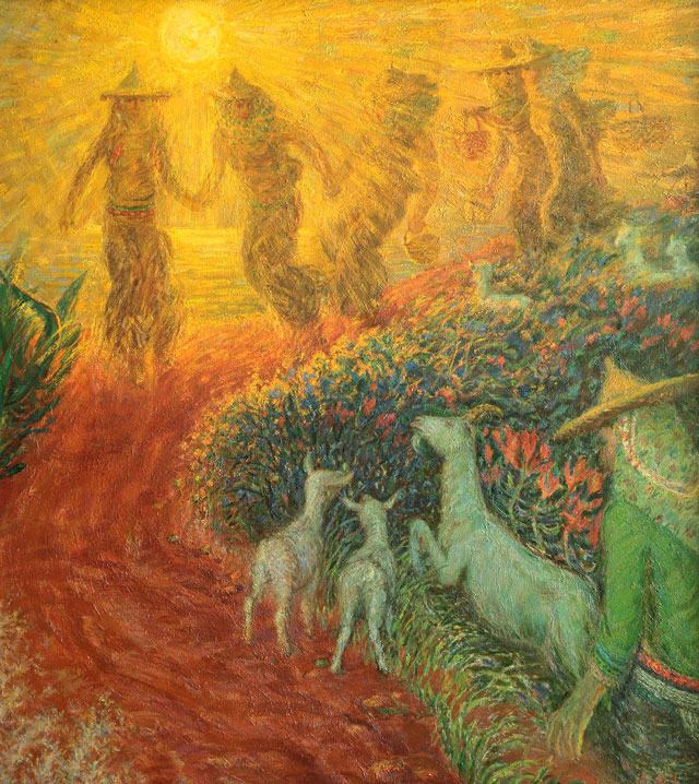 3,《海边小路》135cmX120cm油画--2002-2015年-洪瑞生.jpg