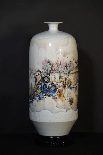 吕威作品《渐江访一峰老人》规格：60cm×25cm（三）.jpg