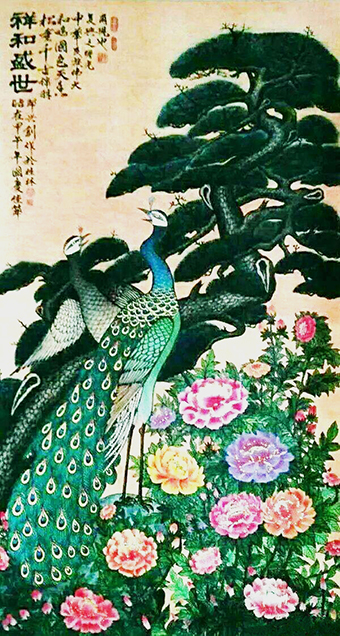 周乃山作品《祥和盛世》规格：180cmx70cm.jpg
