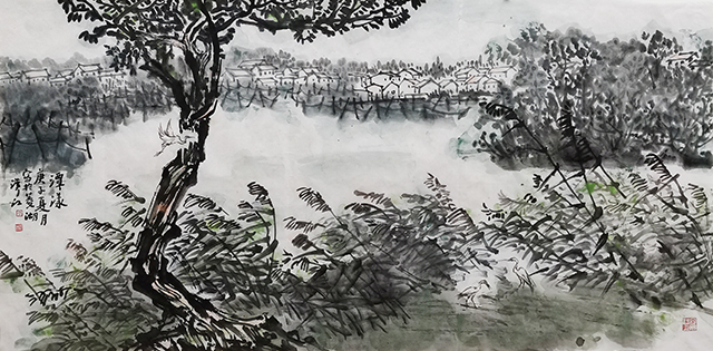 冯汉江作品《潭漾》尺寸：69cmx138㎝.jpg