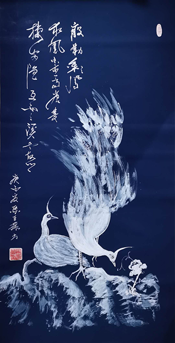 马平赫作品《殷勤彩风求鳯，不恋高唐，双栖安隐，五云溪是故乡》规格：70x132cm.jpg