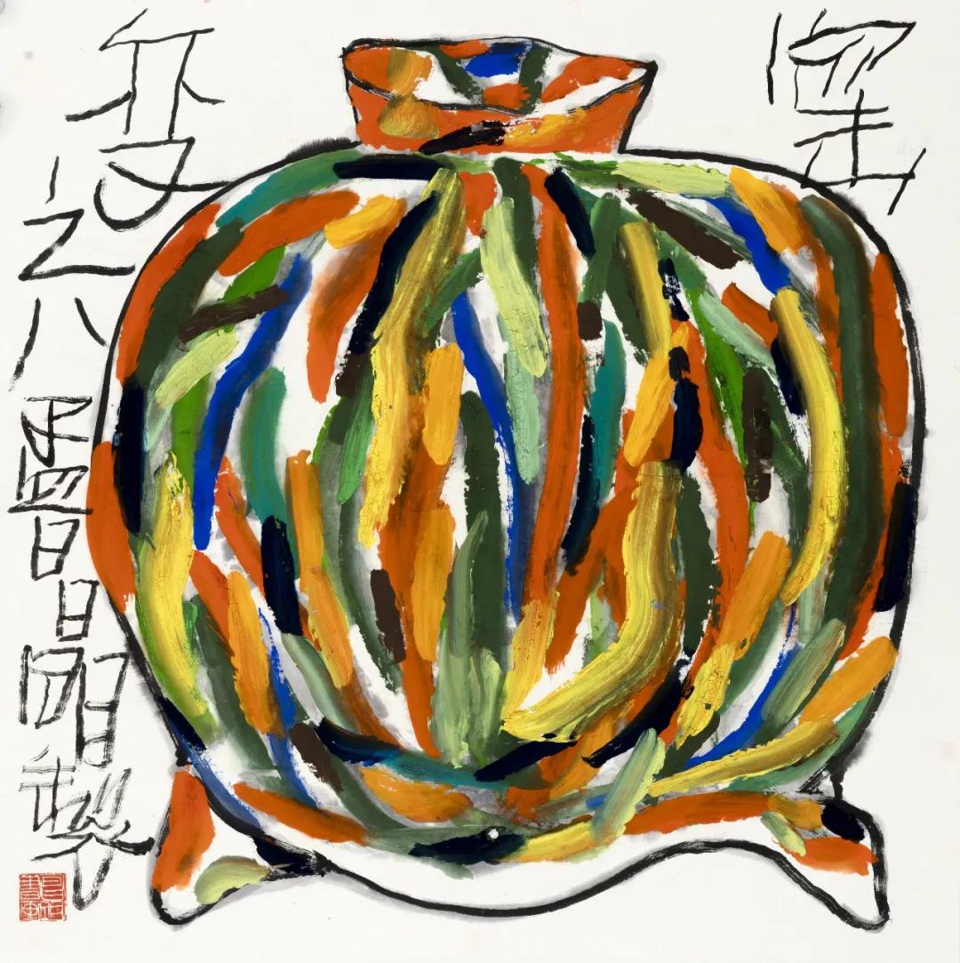 《窑变》之八 68×68cm 2017年（上海海平面文化艺术有限公司收藏）