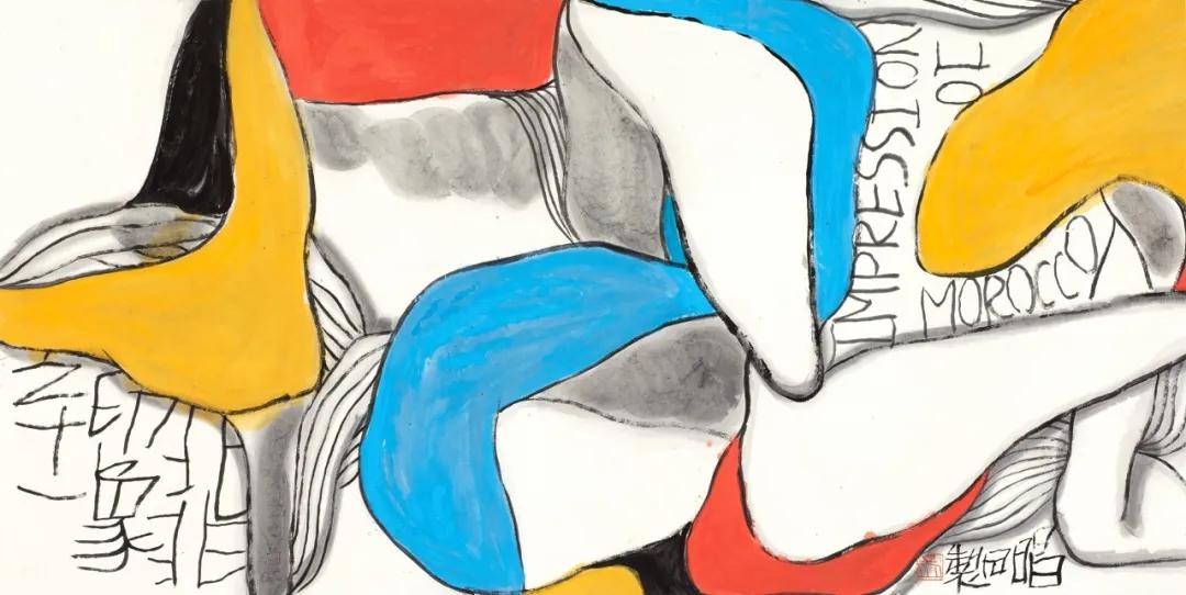 《北非印象之十一》&nbsp; 68×138cm 2018年