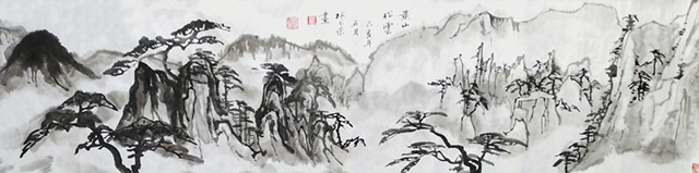 林猷荣作品8《黄山松云》.png
