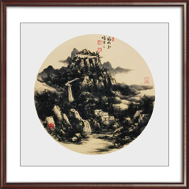 郭博作品 尺寸：50cmx50cm作品名称：山水小品 价格面议4.jpg