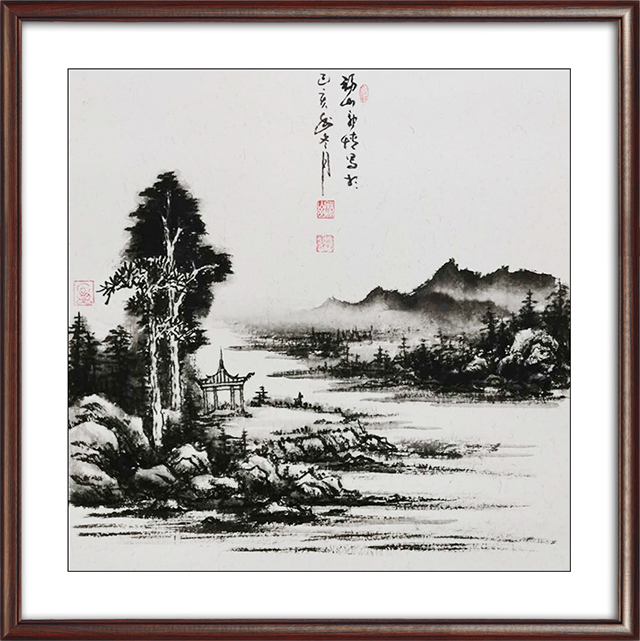 郭博作品 尺寸：50cmx50cm作品名称：山水小品 价格面议8.jpg