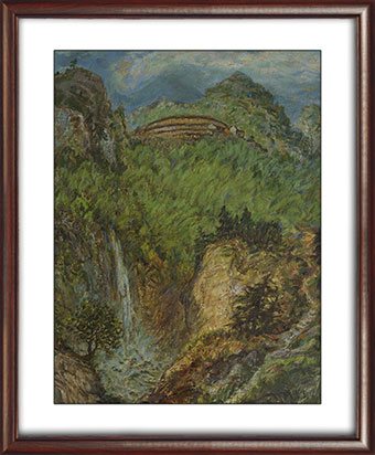 8、《深山土楼》80cm-x-60cm-2006年-洪瑞生.jpg