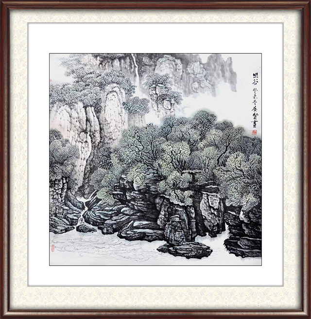 程光贤作品：幽谷翠色  尺寸：68cm×68cm 价格：面议.jpg