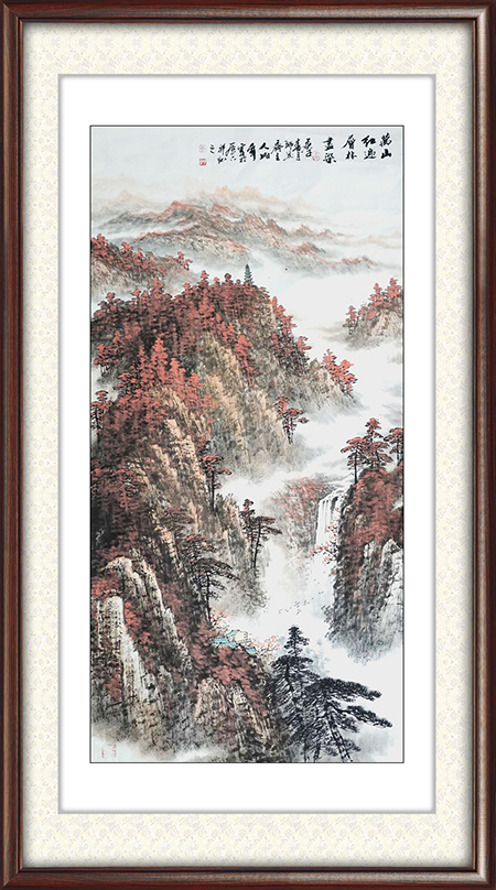 《万山红遍层林尽染》规格：四尺价格：每平尺1000元.jpg