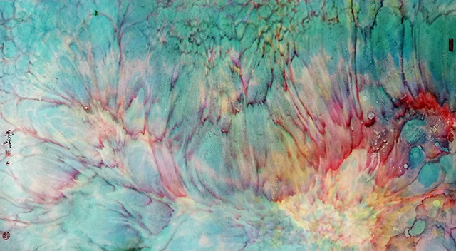 沈志斌作品《朝花》180X95cm.jpg