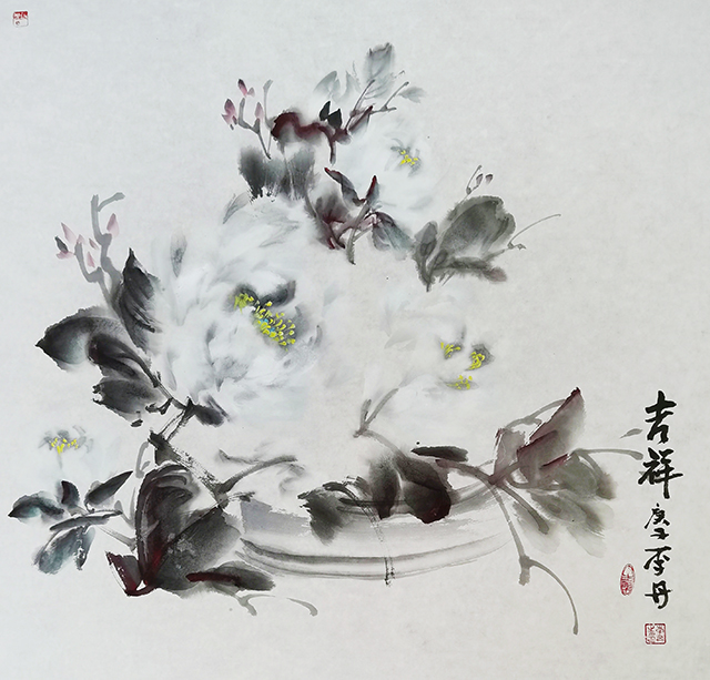 李丹作品《吉祥》规格：67cmx67cm.jpg