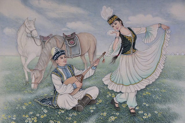 《草原情长》105X74cm.JPG