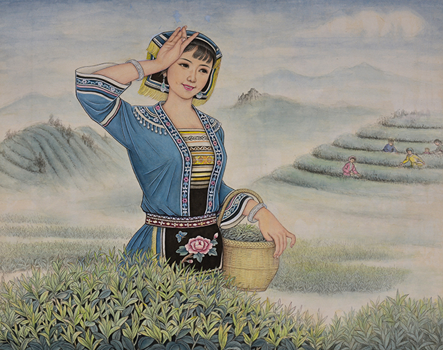 《茶园飘香》91X71cm.JPG