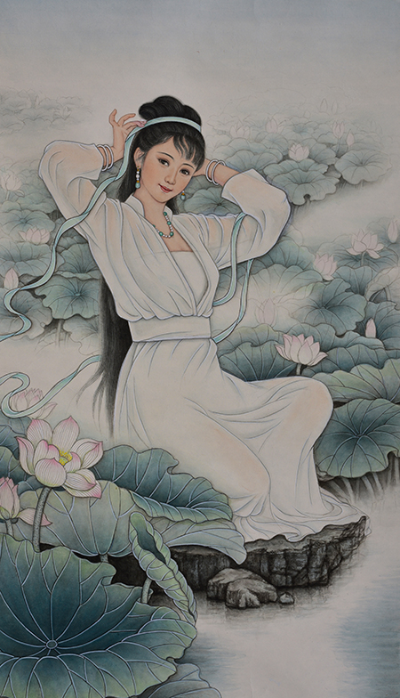 《出水芙蓉》108X63cm.JPG
