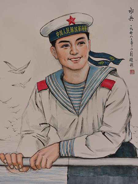 《水兵》84X63cm.JPG
