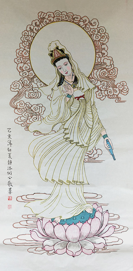 《观音》规格：138cmx70cm.JPG