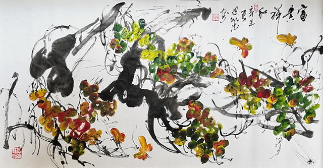 但维德作品《富贵祥和》规格：180x98cm.jpg