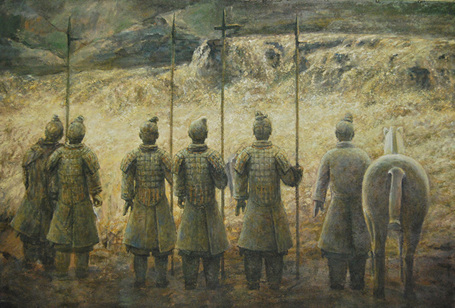 岸边 135x90cm 2010年 布面油画.JPG