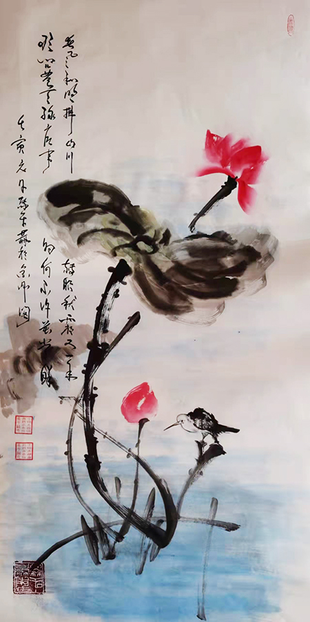 春风和煦拂山川，转眼秋霜又一年，敢问苍天缘底事，为何不许花常鲜。壬寅马平赫书于金鼎阁.jpg