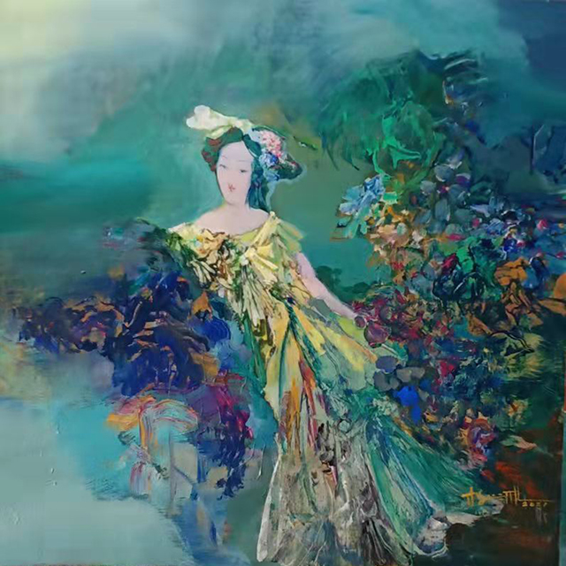 杨新雅作品 翠翠100100cm（2021.jpg