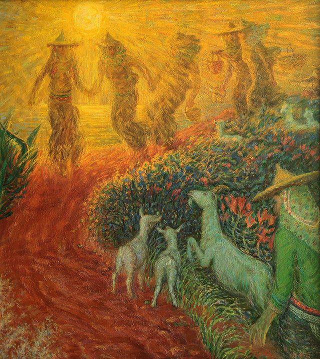 5、《海边小路》135cmX120cm油画  2002-2015年 洪瑞生.jpg