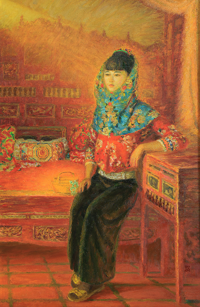 6、《温馨》100cmx66cm油画 2012年 洪瑞生.jpg