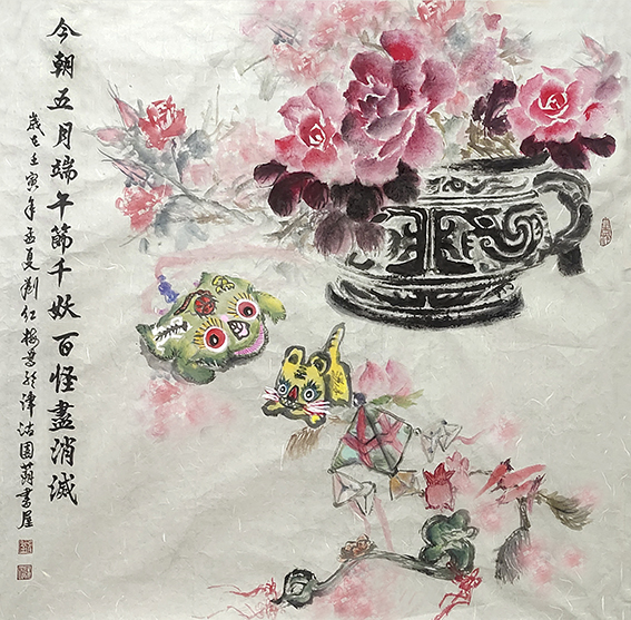 《千妖百怪尽消灭》68cmX68cm，，.jpg
