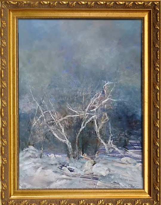 《大雾岳华》布面油画120㎝x100㎝.jpg