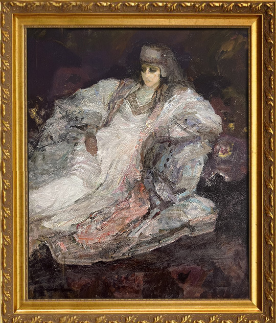 《塔吉克古国莎依甫·加玛丽公主》布面油画170㎝x130.2㎝.jpg