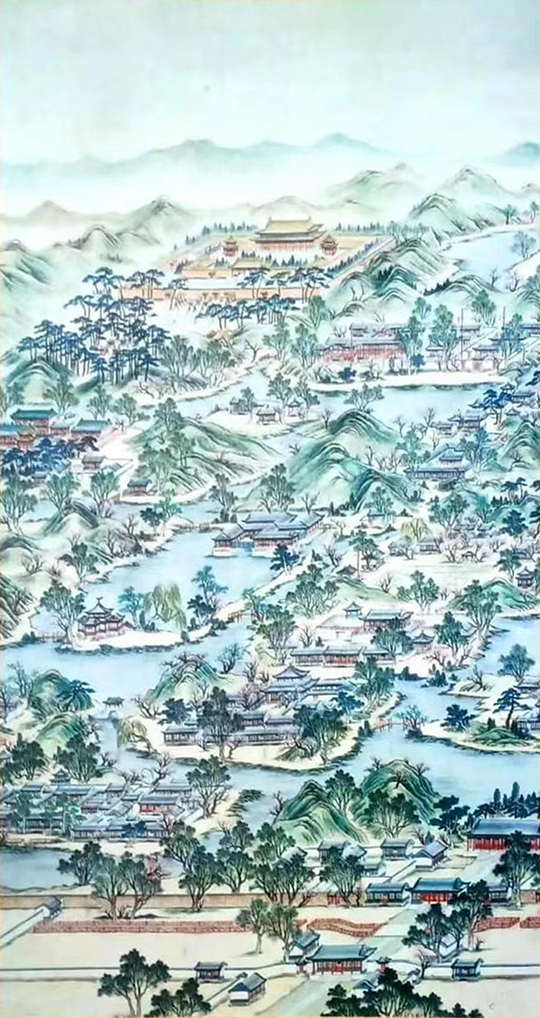 张得翔作品《圆明园全景图》（部分）136㎝x68㎝1989年.jpg