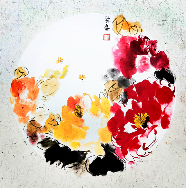 林一雷作品《峨眉牡丹》1（林氏画法技艺.指画）.jpg