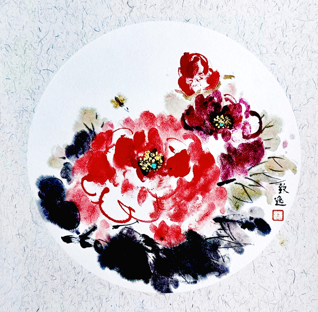 林一雷作品《峨眉牡丹》2（林氏画法技艺.指画）.jpg
