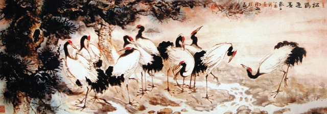 尚游作品《松鹤迎春》.jpg