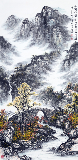 《山村秋韵》