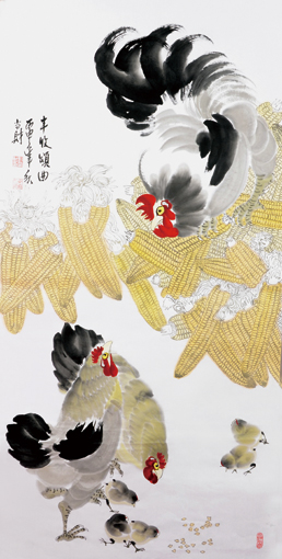《丰收颂曲》78cm×138cm 《丰收颂曲》78cm×138cm